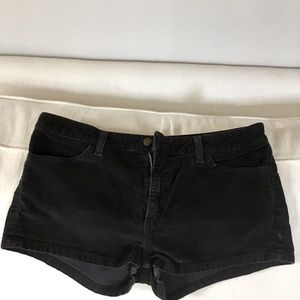 American Apparel Black Corduroy Shorts Size 30